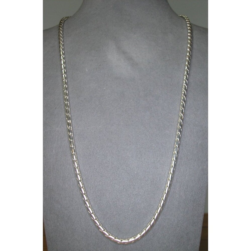 22" Silvertone Necklace & Size 7 Bracelet With Lobster Clasps